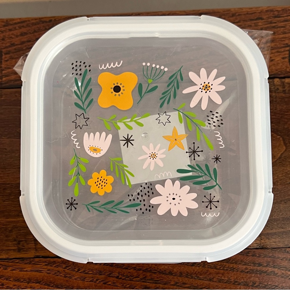 Set of 3 Target Bullseye Playground Glass Storage Containers